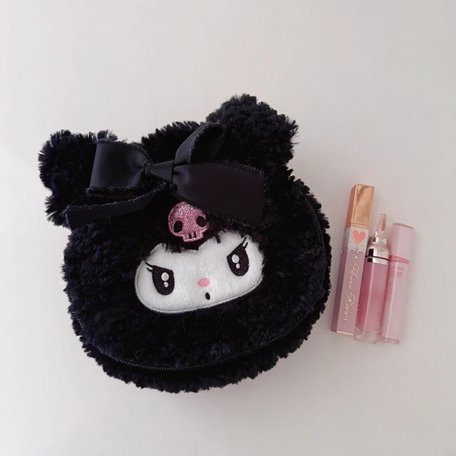 화장품 파우치 휴대용 여행용 부드러운 소재 미니 수납 가방