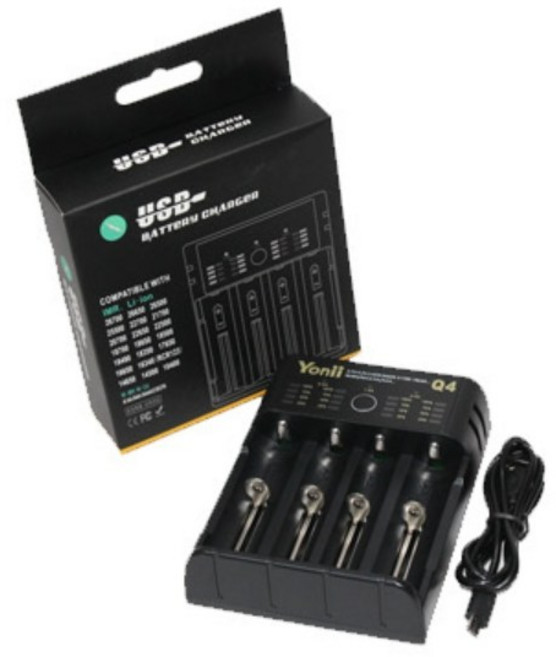 18650 배터리 충전기 (충전홀더), 4구, 1개