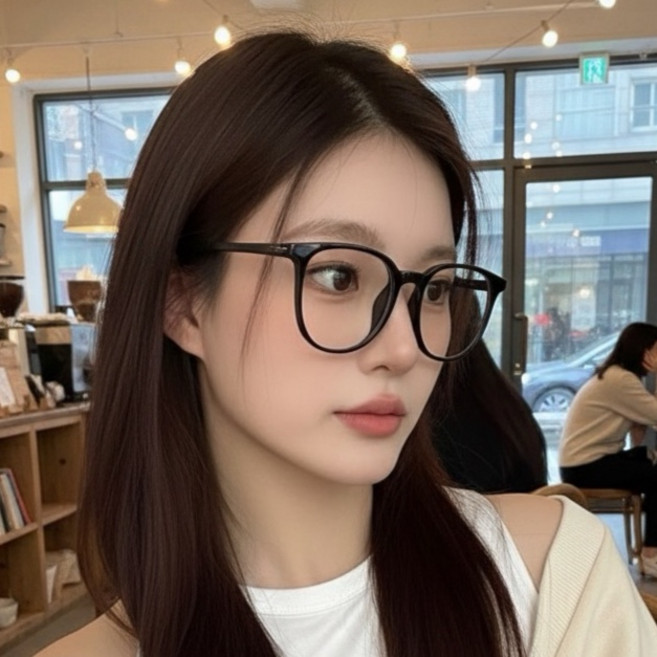 에브온 블루라이트 차단 데일리 뿔테 패션 안경 풀세트