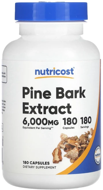 뉴트리코스트 소나무 껍질 익스트랙트 6000 mg 180 캡슐, 180정, 3개 - 쿠팡