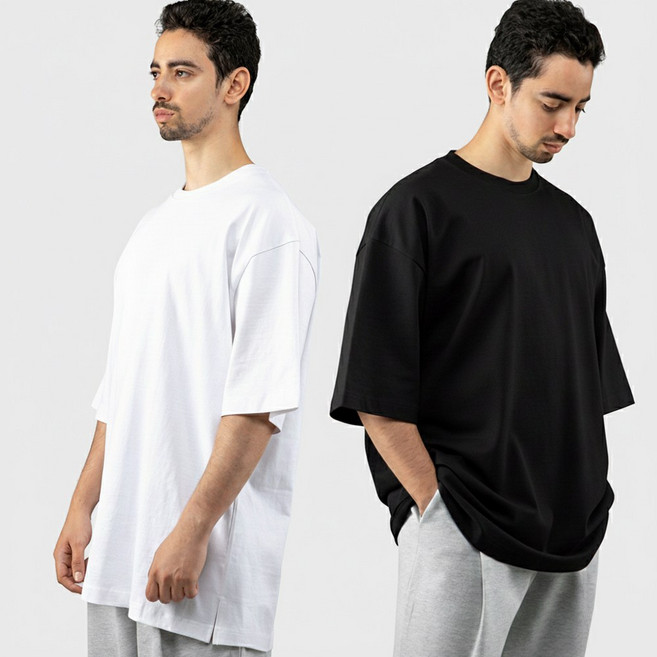 라이프폼 12수 고밀도 오버핏 반팔티셔츠 반팔티 무지티 남성 여성