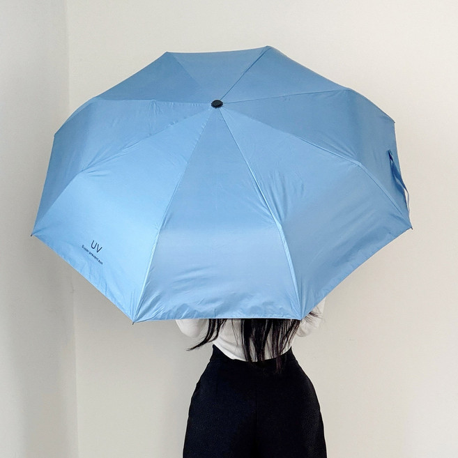 디아쿠아 프리미엄 UV 원터치 암막 접이식 3단 자동 우산 우양산 양산