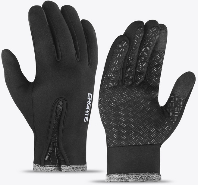 ERGATE 스포츠 방한 장갑 스마트폰 터치 장갑, 1개