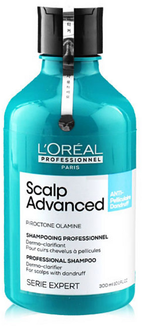 [비듬두피용] 로레알 프로페셔널 스칼프 어드밴스드 안티 댄드러프 샴푸 300ml, 1개