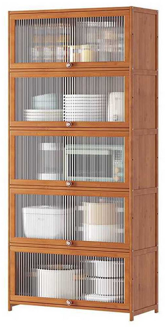 원목 주방 펜트리 그릇 접시 우드 쇼케이스 진열장, 70cm5단