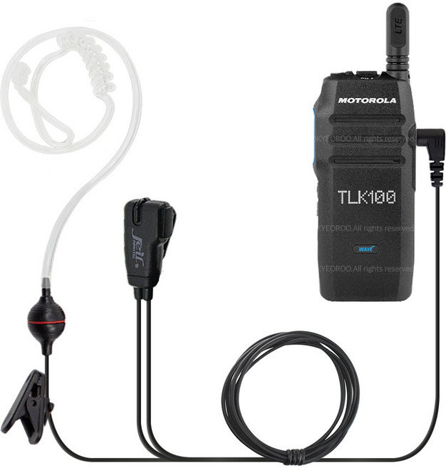 MOTOROLA 무전기 TLK100 호환 제일 JM-9000T 이어마이크 인이어 리시버 전용1핀