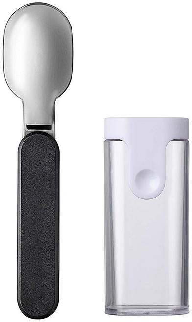 메팔 접이식 숟가락 노르딕 블랙, 1개