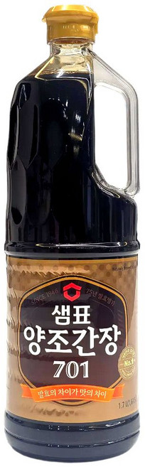 샘표 양조간장 701, 1.7L, 2개