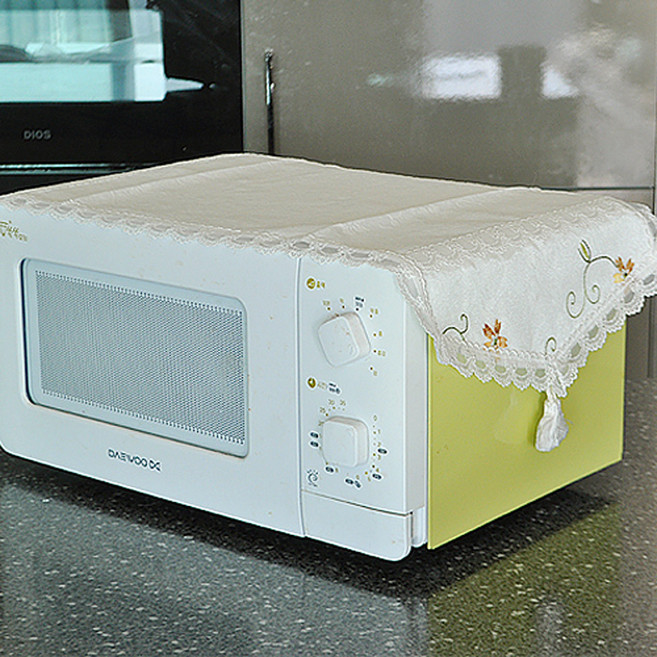 쟈가드 레이스 전자렌지 커버, 아이보리금자수, 1개