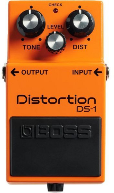 기타 멀티 이펙터 보스 DS1 디스토션 | 콤팩트 페달 디스토션의 기준 강렬한 어택과 부드러운 지속 넓은 음역 범위, DS-1, Standard, Pedal