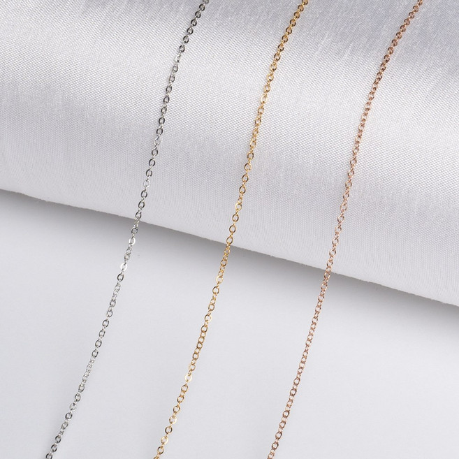 [엔비즈] 써지컬스틸 체인 기본체인 SF230 폭1.4mm 써지컬 악세사리 부자재 (1m)