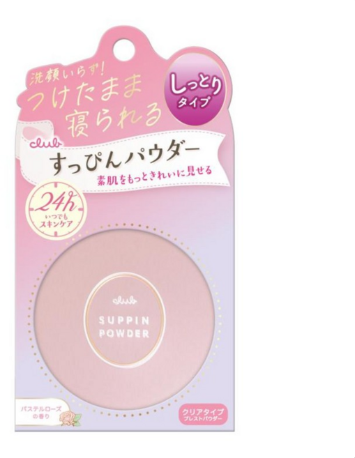 클럽 슷핀 파우더 클리어 타입 파스텔 로즈 향 26g, 핑크, 1개