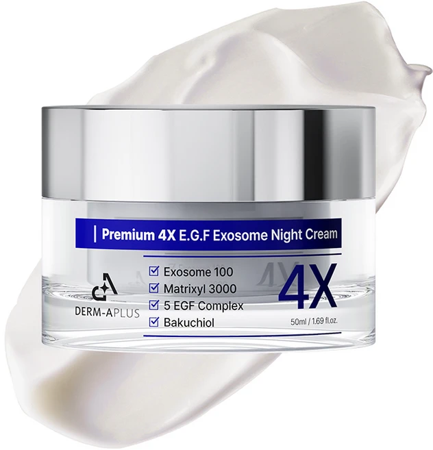 덤에이플러스 프리미엄 엑소좀 바쿠치올 리프팅케어 모공탄력 주름개선 나이트 크림, 1개, 50ml - 쿠팡