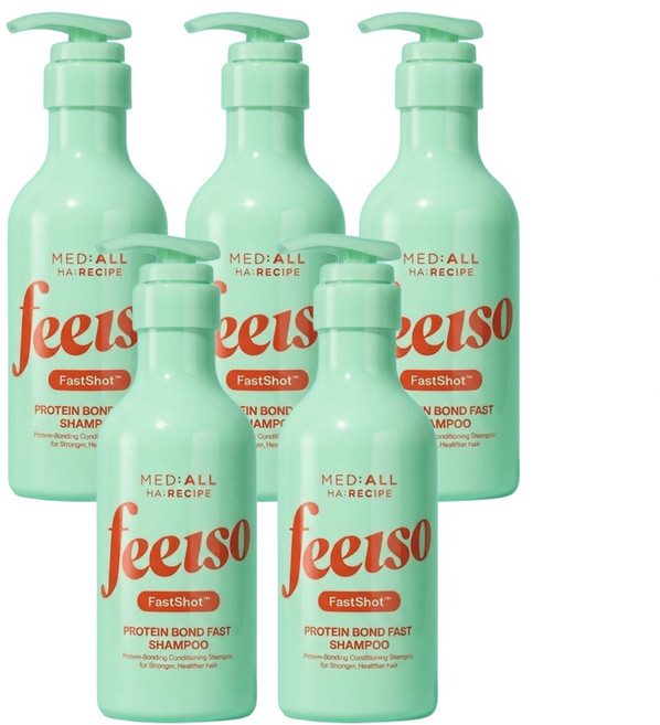 메디올 헤어레시피 프로틴본드 패스트샴푸, 5개, 310ml