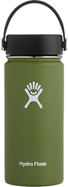 하이드로플라스크 와이드마우스 텀블러, 올리브, 473ml, 1개
