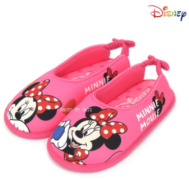 [150~210] 미니마우스 포토 윙크 실내화 덧신 층간소음 유아동 거실화 어린이집 유치원 입학 준비물 쿠션 슬리퍼 고무밴딩 샌들