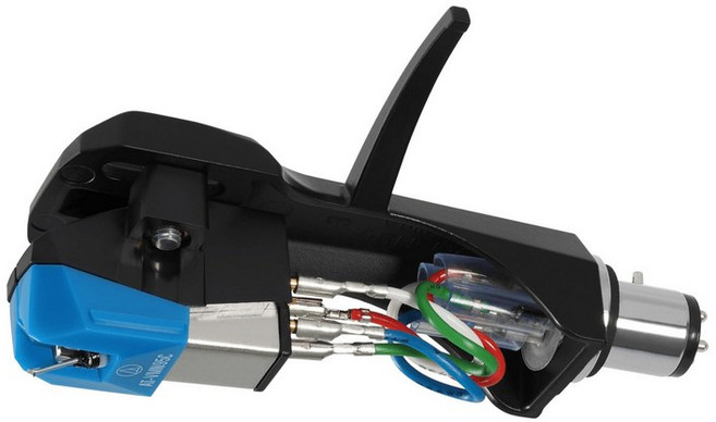 AT-VM95CH 오디오 테크니카 VM형 스테레오 카트리지 헤드쉘 부착 접합 원형