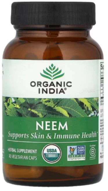 오가닉인디아 님 Neem 90 식물성 캡슐 (23일분), 90정 - 쿠팡