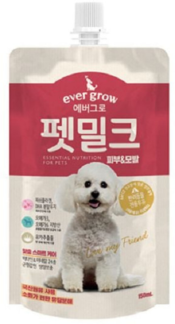 에버그로 펫밀크 강아지 분유 피부&모발 150ml X 10개