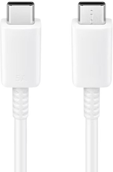 삼성 초고속 PPS PD 충전지원 CtoC 5A 100W 케이블 갤럭시 아이폰 1M, 1개, 흰색