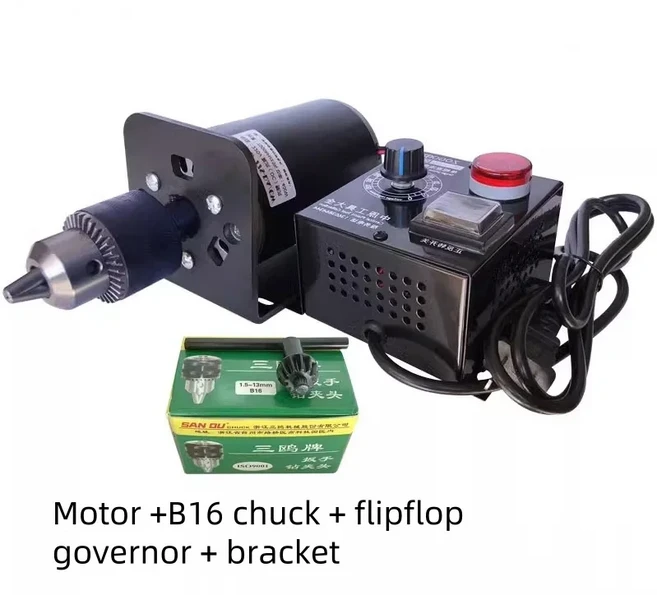 220V 400W 7000 강력한 링 고속 정방향 및 벤치 탑 드릴 그라인더, 02 Wit B16 collet