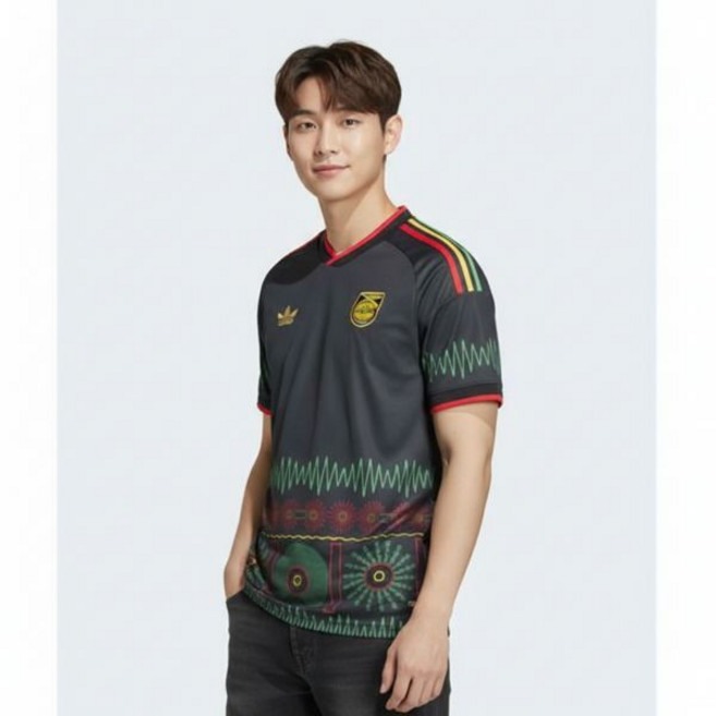 아디다스 자메이카 26 x 밥 말리 어웨이 저지 - 블랙 KD0957