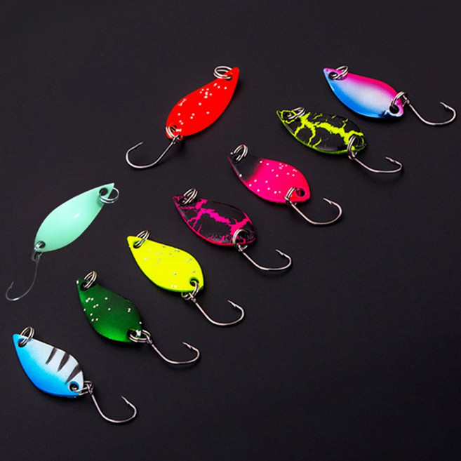 [호라이즌]루어스푼 배스스푼 마이크로 삼치 송어 꺽지 쏘가리 2.5g, 깨진핑크, 1개