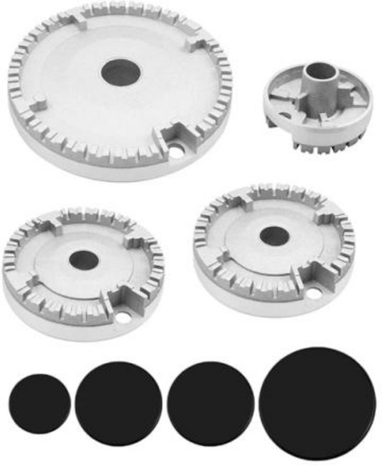 가스렌지 호환부품 플랫 파이어 커버 스토브 헤드 가스 액세서리 독립 패키지 2334 세트, 없음, 1) 라이트 그레이