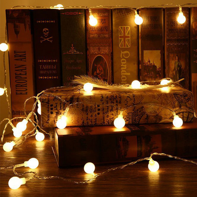 PYHO LED 아웃도어 방수 정원 소등선 조명 무드등 캠핑 글로브등, 1개, 공 6m40등