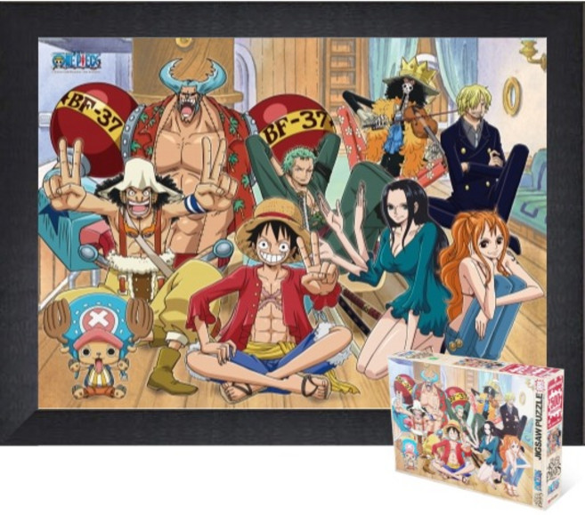 퍼즐피플 원피스 직소퍼즐 500피스 시리즈, 브레이크타임 500피스 액자포함(우드블랙), 1개
