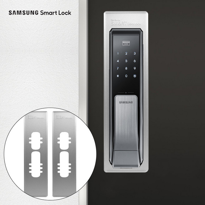 삼성SDS 비디오폰 SHT-3527(디지털 7인치) +SHP-DP710, 삼성푸시풀보강판