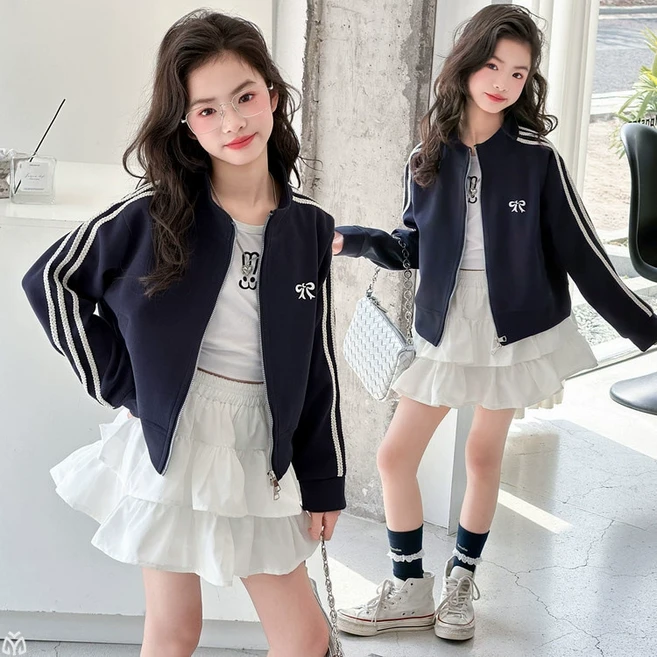 쥬쥬클럽 투웨이 라인자켓