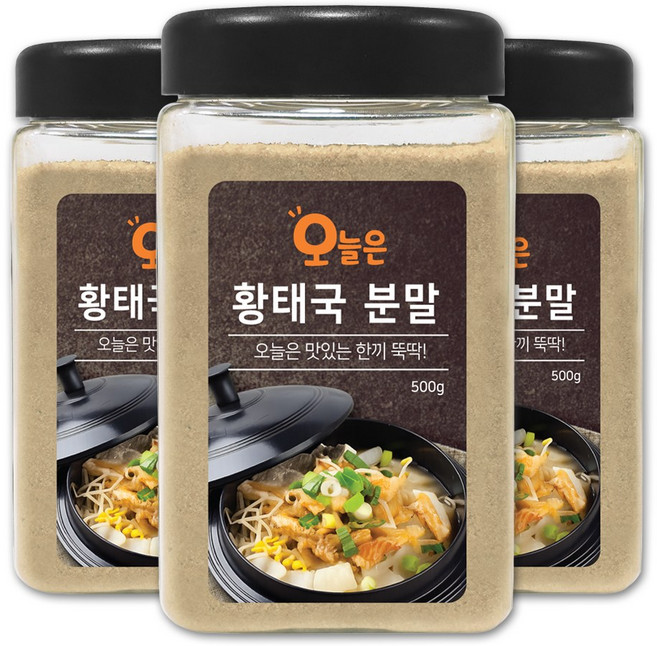 오늘은 황태국 분말 황태 시즈닝 콩나물국 북어국, 1개, 500g
