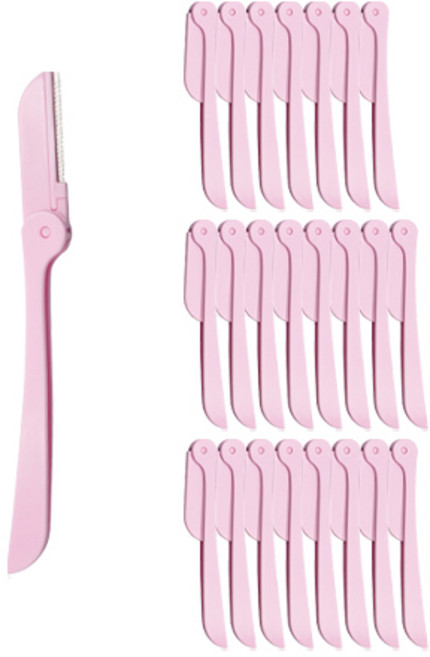 오픈스페이스 접이식 눈썹칼, 피치, 24개