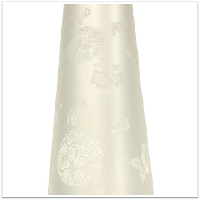 윤원단 원앙단 22색 꽃무늬 플라워 폴리에스터 한복 원단 비단 양단 패브릭 원단 만들기, 15 흰색, 1개