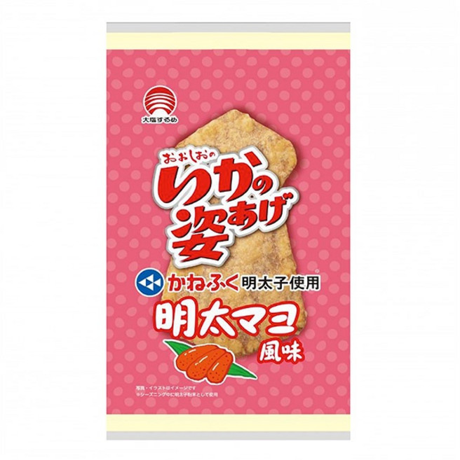 오오시오스루메 오징어 모양 튀김 명란 마요네즈맛 4개입, 1개