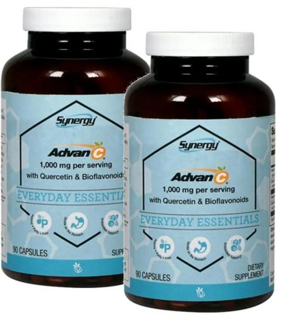 비타코스트 비타민C 1000mg 퍼서빙 퀘르세틴 바이오플라보노이드 45일분 Vitacost Advan-C Quercetin Bioflavonoids, 2개, 90정 - 쿠팡