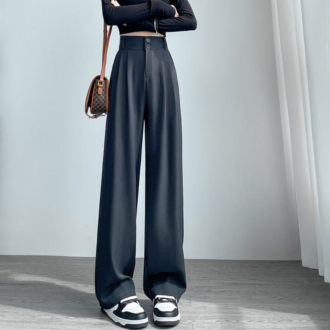 베르슈어 하이웨스트 와이드 슬랙스 정장바지