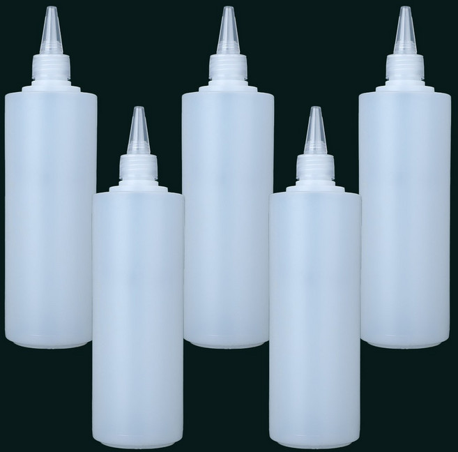 제로리빙 대용량 말랑한 소분용기 뾰족캡 공병, 5개