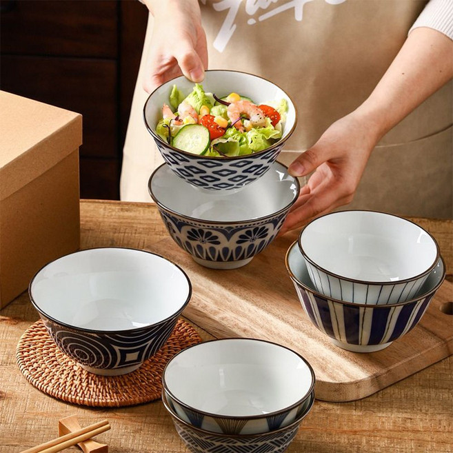 일식 식기 그릇 5종 세트, 1세트, B-4.5inch
