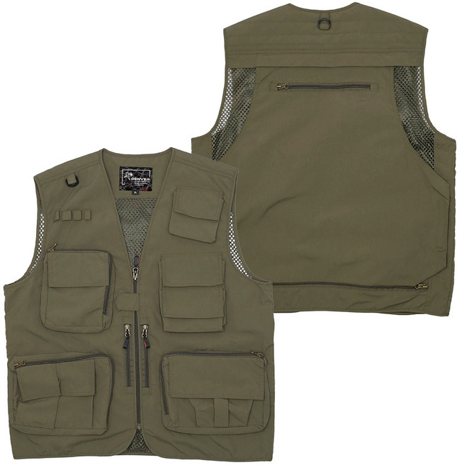 [덴버] 멀티 작업조끼 아웃도어 낚시 캠핑 배달용 경량 메쉬 베스트 VJK002_VEST
