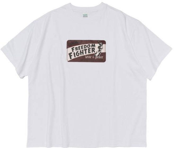 카고브로스 BIGSIZE CB FREEDOM FIGHTER SHORT SLEEVE T-SHIRT WHITE