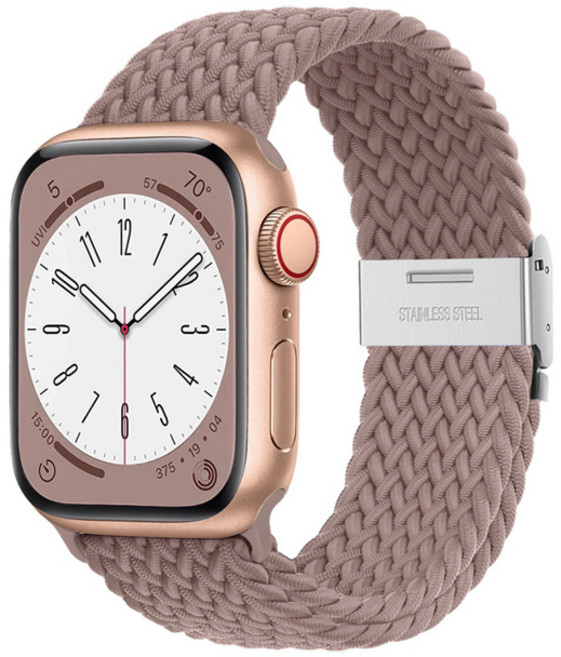 Fegwilde 애플워치 호환 브레이드 스포츠 루프 스트랩 46/41/40/38/49/45/44/42mm 11 10 9 8 7 6 5 4 3 울트라1/2/3 SE1/2/3 밴드, 보라색연기