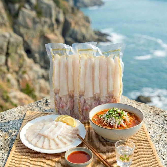 제주 한치 당일작업 손질 급냉 횟감 물회, 1개, 500g