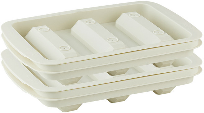 이지앤프리 아이스폴 대형 막대 얼음 트레이 3구, 화이트, 2개