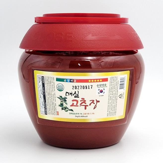 순창마을 매실 고추장, 1개, 2kg