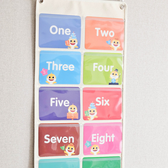 마이포켓 타입11 벽걸이 학습 포켓 수납 전집 cd DVD 낱말 단어 카드 노출 똑쟁 핑크퐁 도치맘 스콜라스틱, 1개