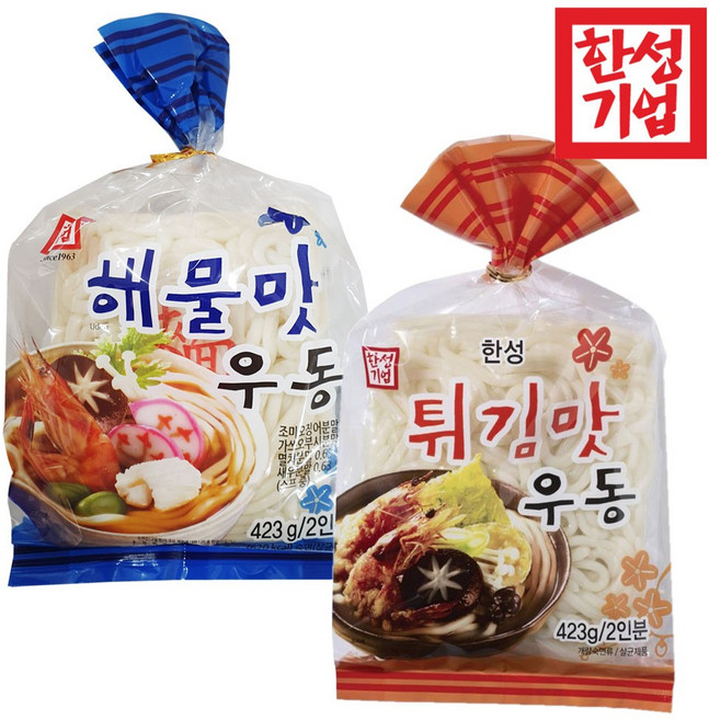 한성 튀김맛우동 423g 5개+해물맛우동 423g 5개, 1개