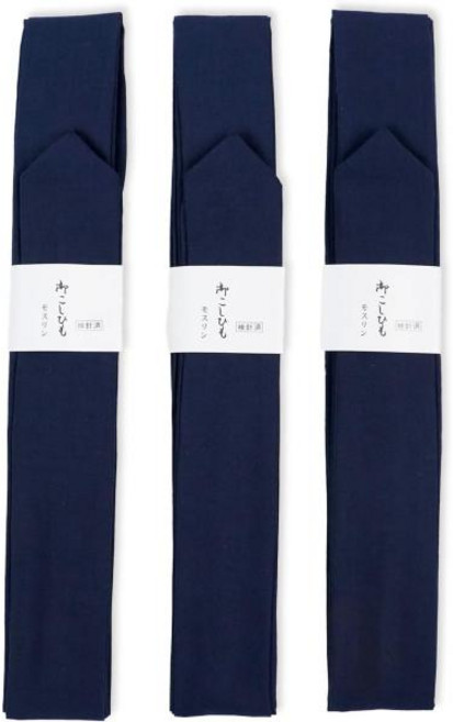 일본 직배송 아메마리 허리끈 3개 세트 모슬린 네이비 블루 남성용 긴 넓은 드레싱 액세서리 남녀공용 기모노 의류 속옷 유카타 필수품 남성 및 신사