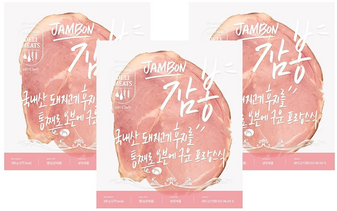 존쿡델리미트 잠봉 100g(냉장) X 3개, 100g